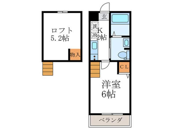 ロフティ下長者町の物件間取画像